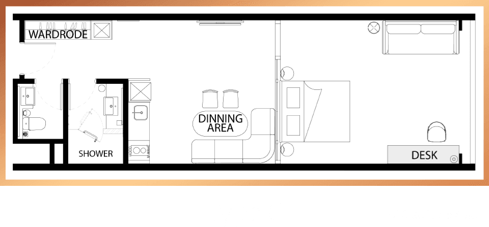 Richmond JBCC Type C · 客厅餐区套房 —
